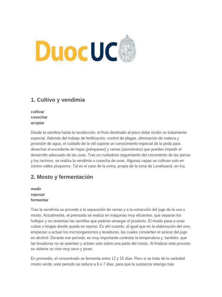 Copia de Doc1 | PDF | Uva | Destilación