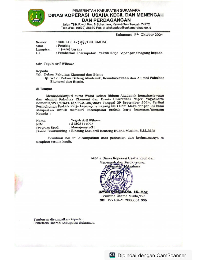 Pemeberian kesempatan kerja praktik kerj | PDF