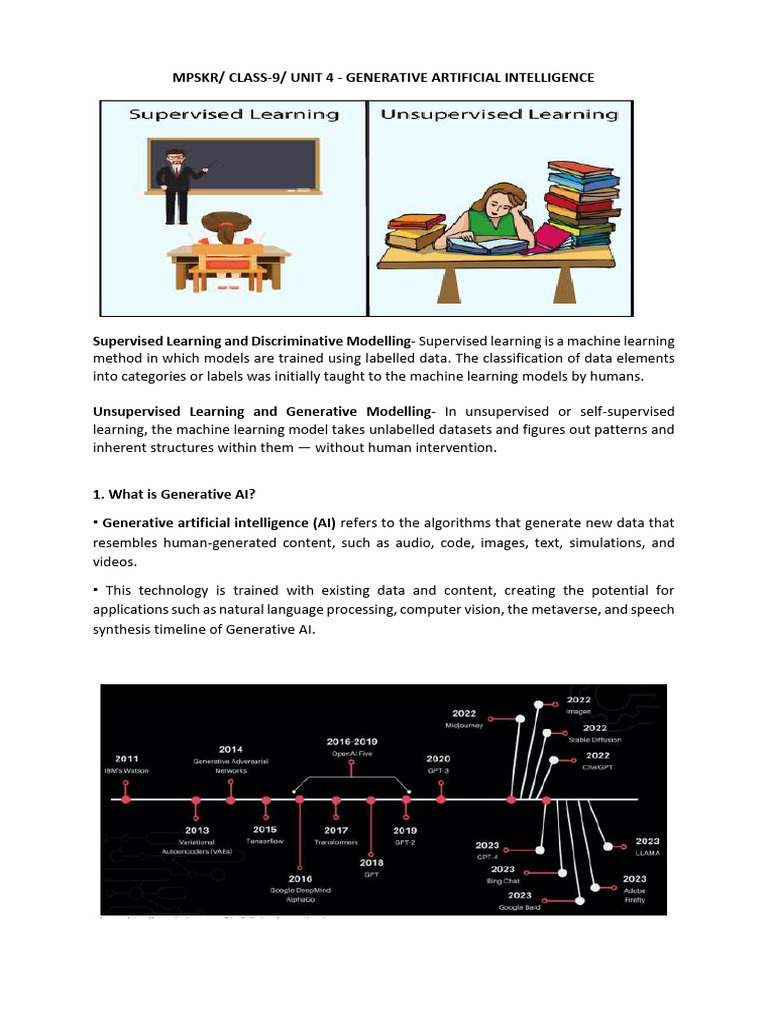 Unit 4 - Generative Artificial Intelligence | PDF | Artificial Intelligence | Intelligence (AI ...
