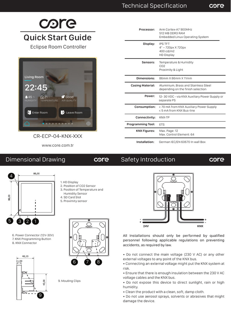 Eclipse Room Controller Quick Start Guide | PDF | Computer Hardware ...