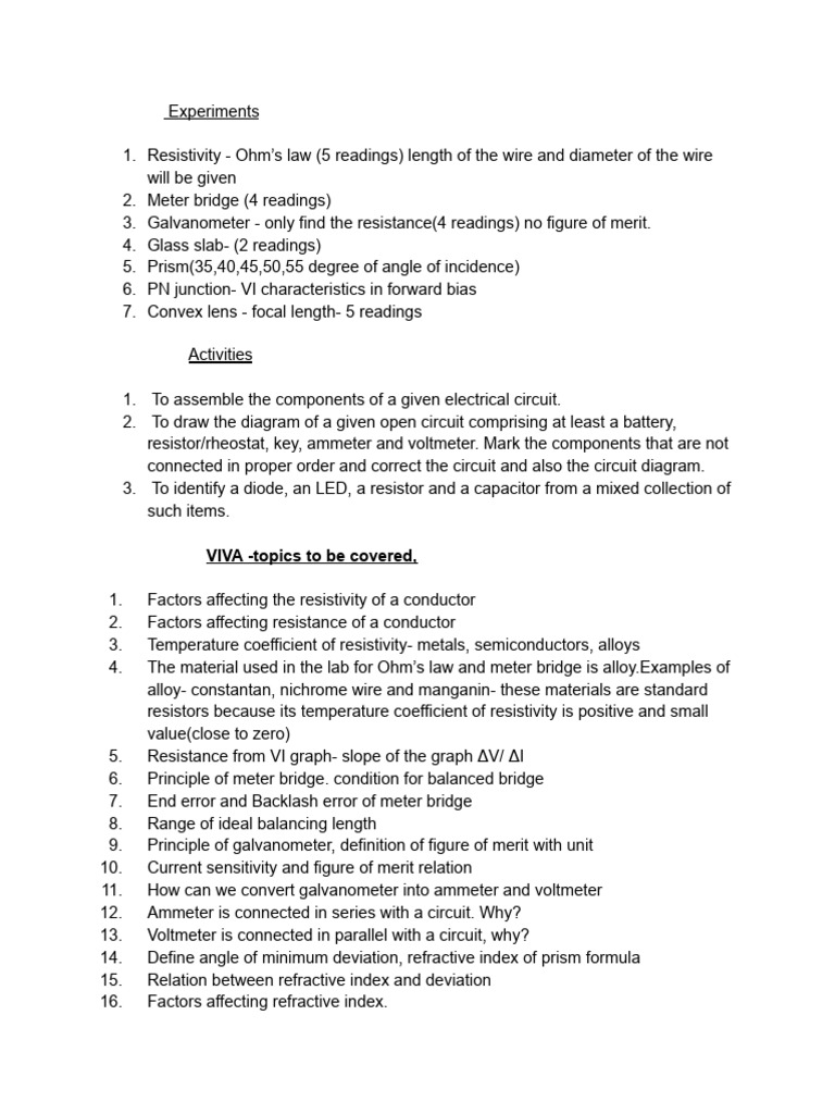 Practical Guidelines | PDF | Electrical Resistance And Conductance | P ...