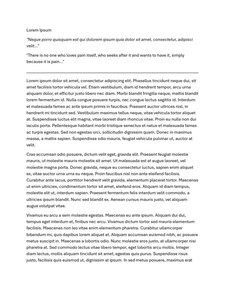 Lorem Ipsum | PDF