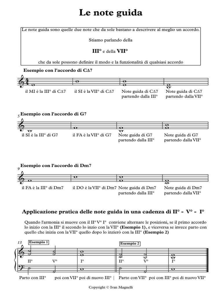 Le Note Guida | PDF