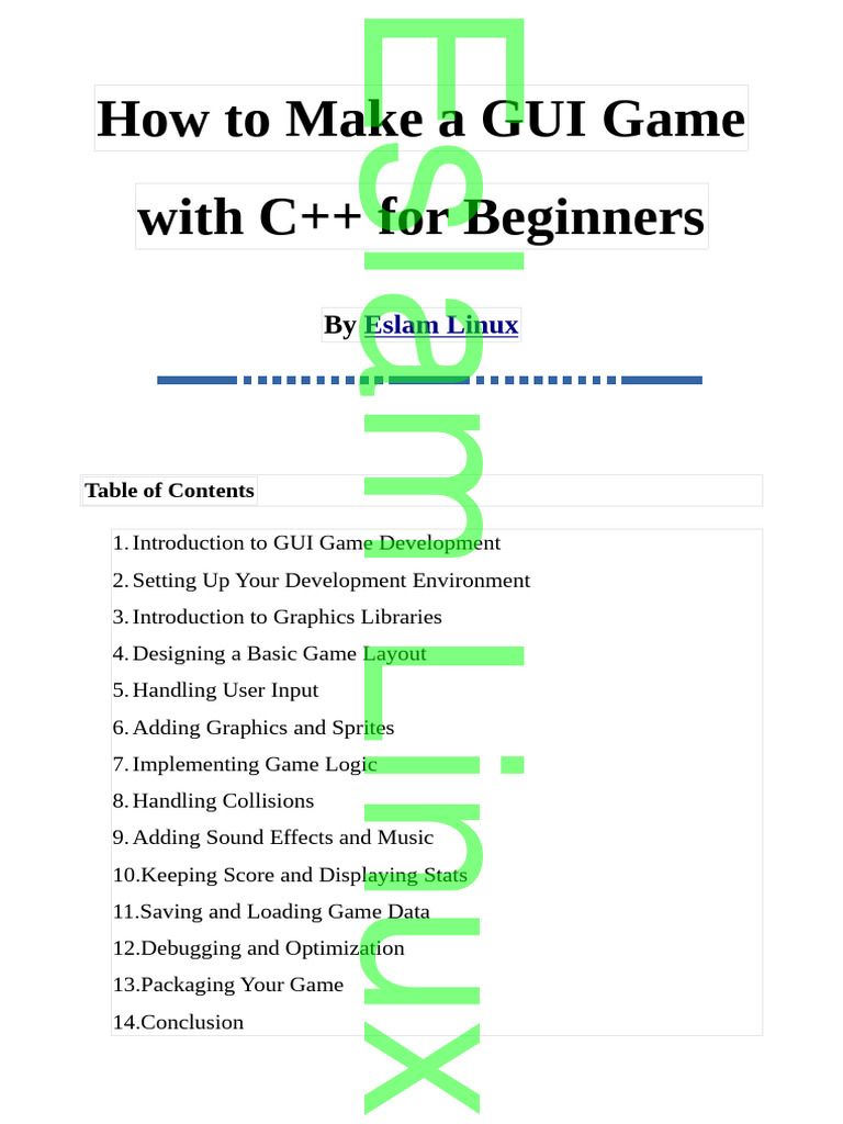 How To Make A GUI Game With C++ For Beginners | PDF | Integrated ...