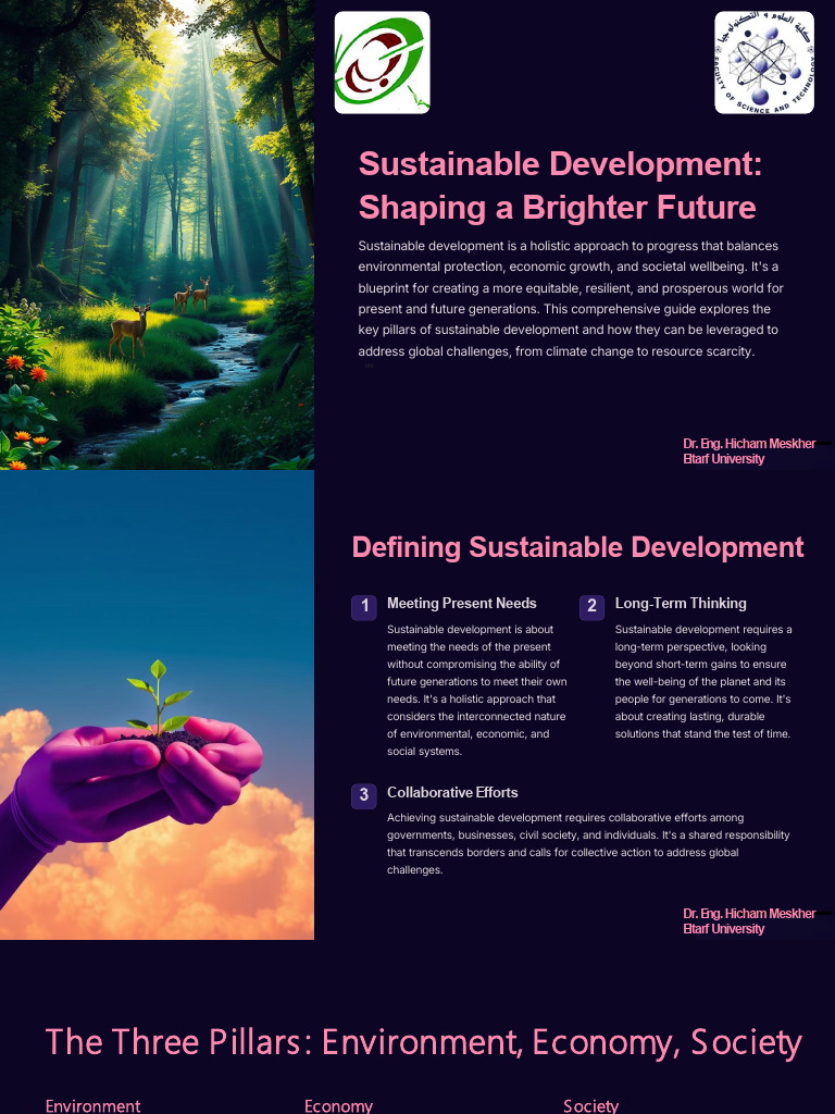 Sustainable Development Shaping A Brighter Future | PDF ...