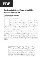 Regime Disciplinar Diferenciado Jurisprudncia Comentada