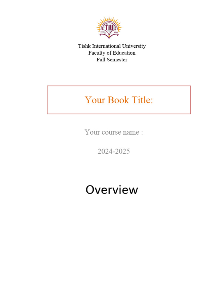 Book Report Presentation | PDF