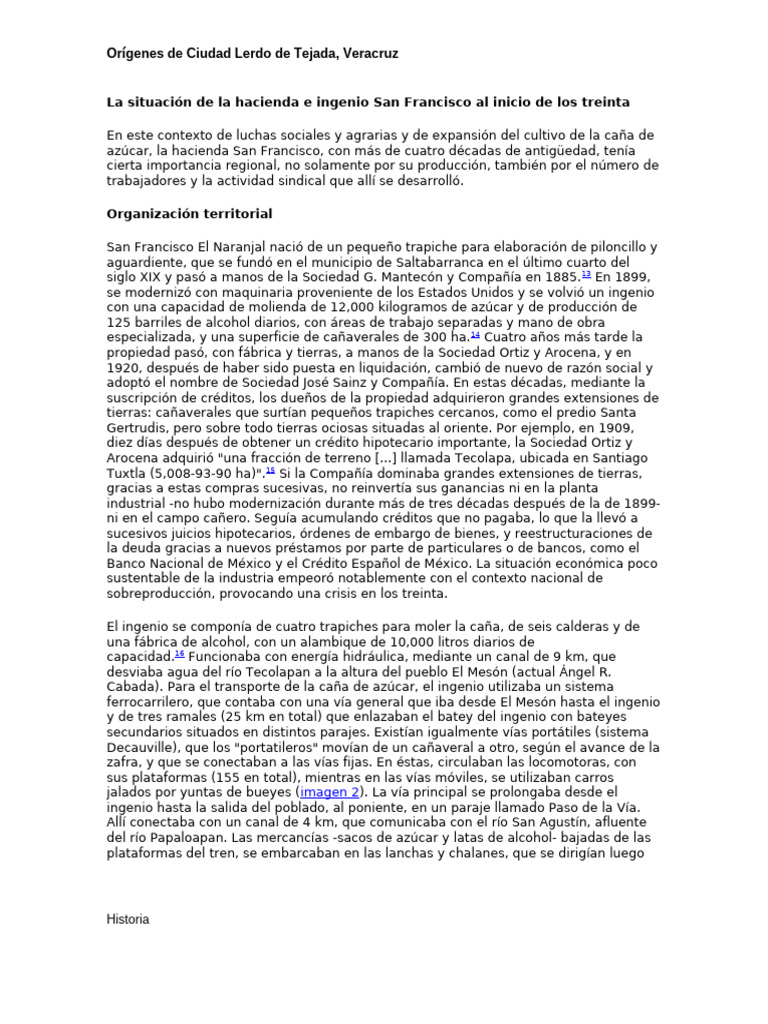 Historia de Ciudad Lerdo de Tejada | PDF