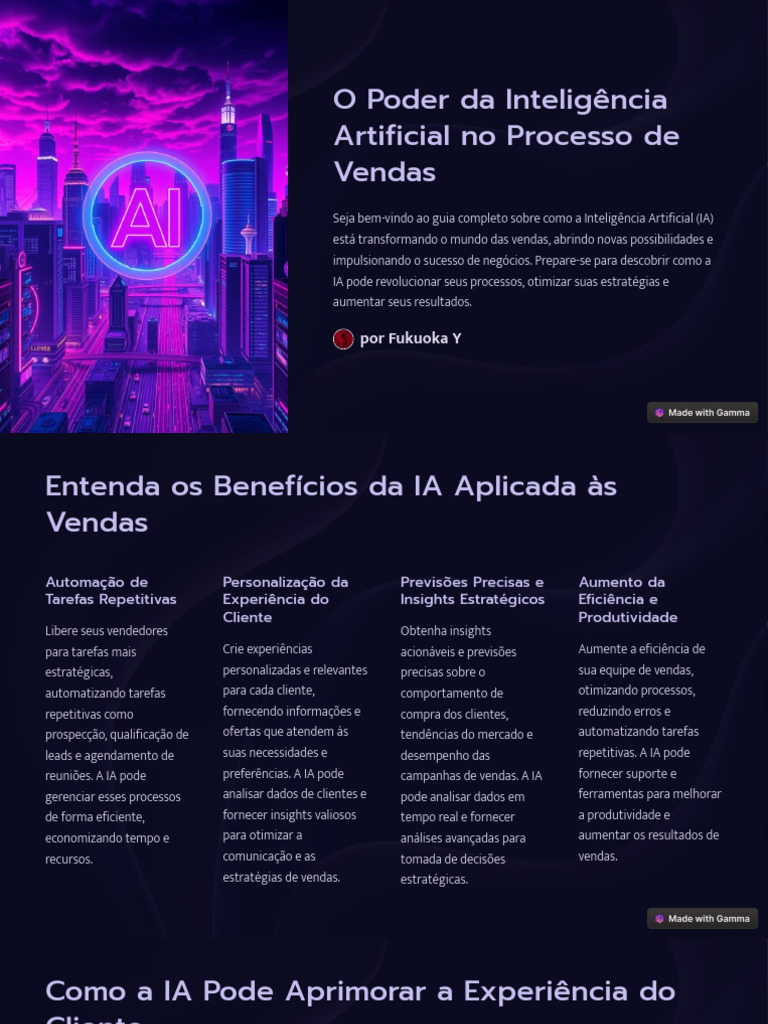 IA Transformando Vendas e Resultados | PDF | Marketing | Inteligência ...