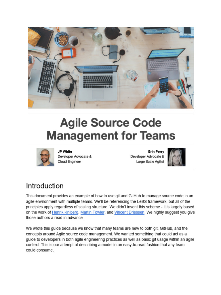 Agile Source Code Management for Teams | PDF | Version Control | Scrum ...