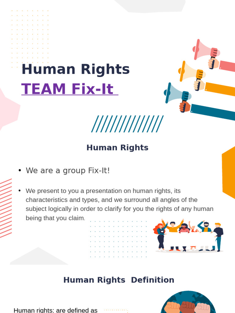 Human Rights Team Fix It | PDF | Human Rights | Rights