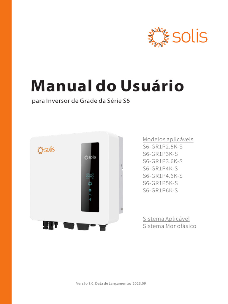 Manual do Inversor Solis S6 | PDF | Rede elétrica inteligente ...