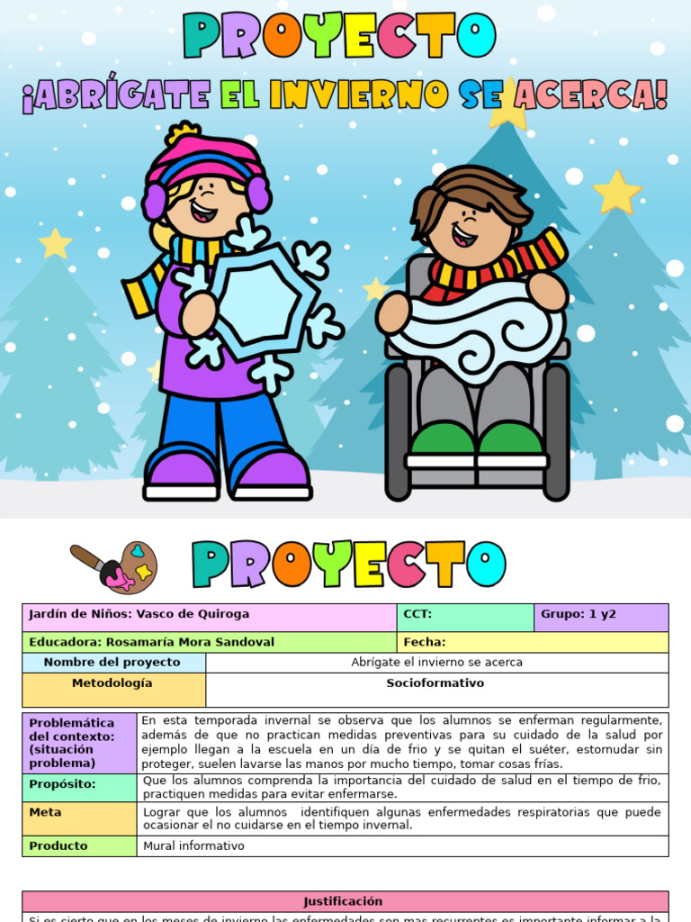 Proyecto ¡Abrigate El Invierno Se Acerca! Materialitos Missariz | PDF ...