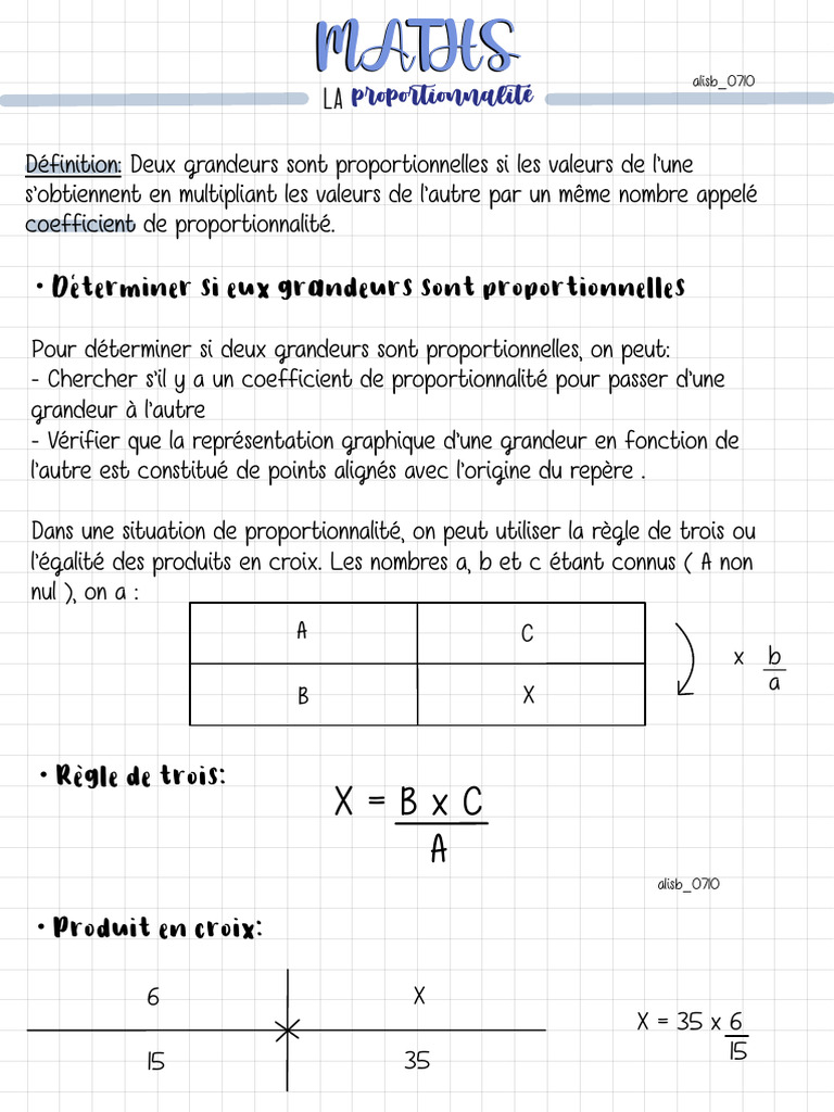 Comprendre la proportionnalité en maths | PDF
