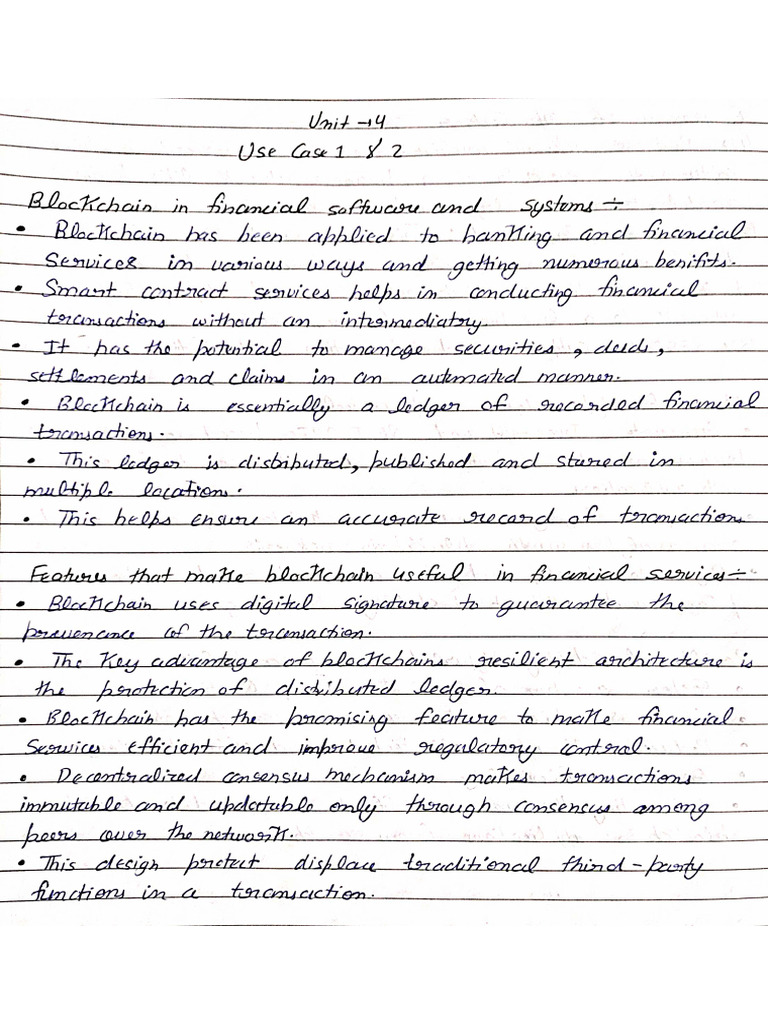 Blockchain Unit4 Notes | PDF