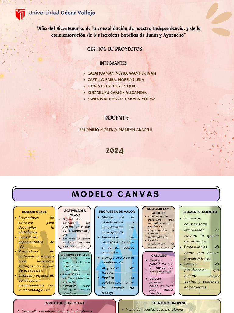 Canvas Modelo de Negocio | PDF | Software | Planificación