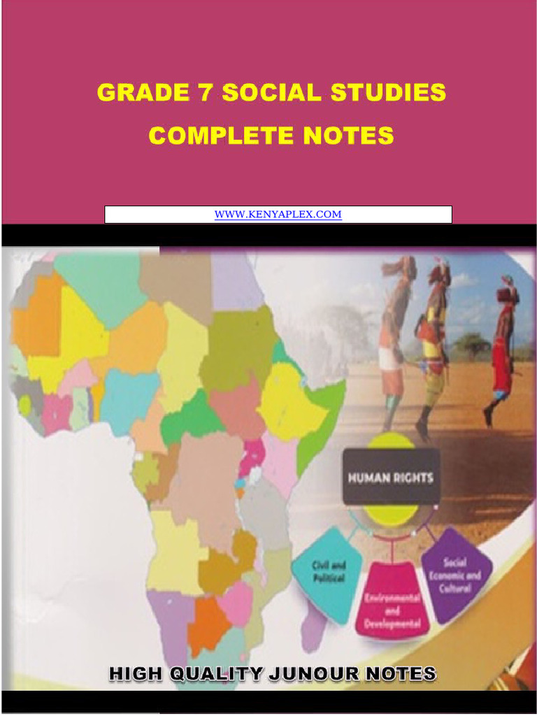 Grade 7 CBC Social Studies Complete Notes 2024 Teacher - Co .Ke | PDF ...