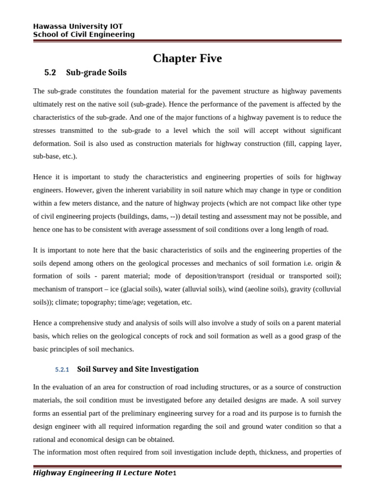 Sub-grade Soil Analysis for Highways | PDF | Road | Soil