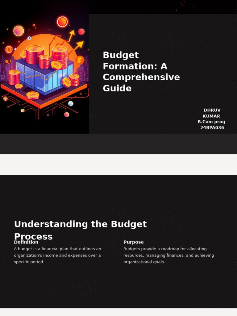 Comprehensive Budget Formation Guide | PDF | Budget | Expense