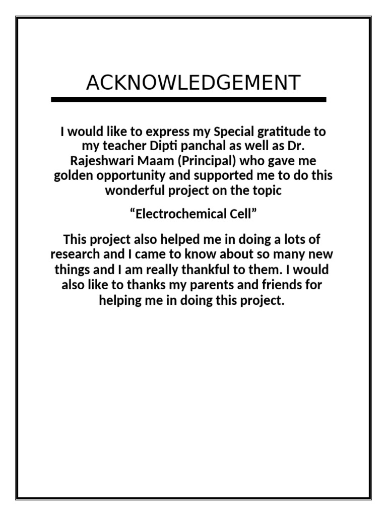 ACKNOWLEDGEMENT | PDF