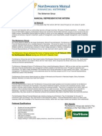 financial representative intern description july 20111
