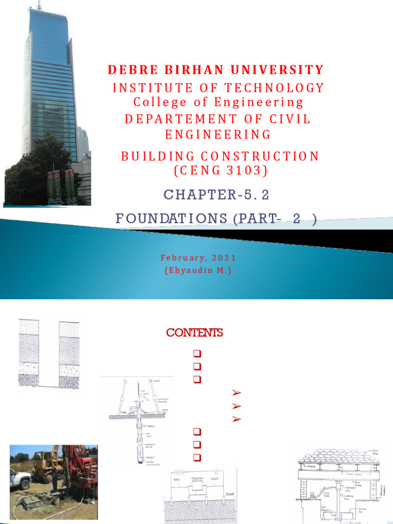 Subsurface Investigation for Foundations | PDF | Drill | Foundation ...