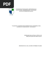 Alfabetizacion Informacional Sensorial