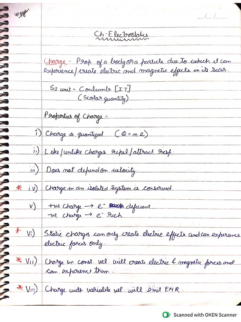 Electrostatics 1 | PDF