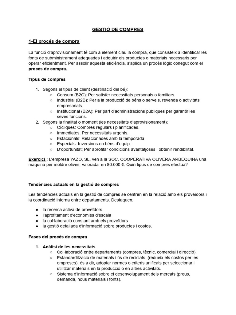 Tema 2-Gestió de Compres | PDF