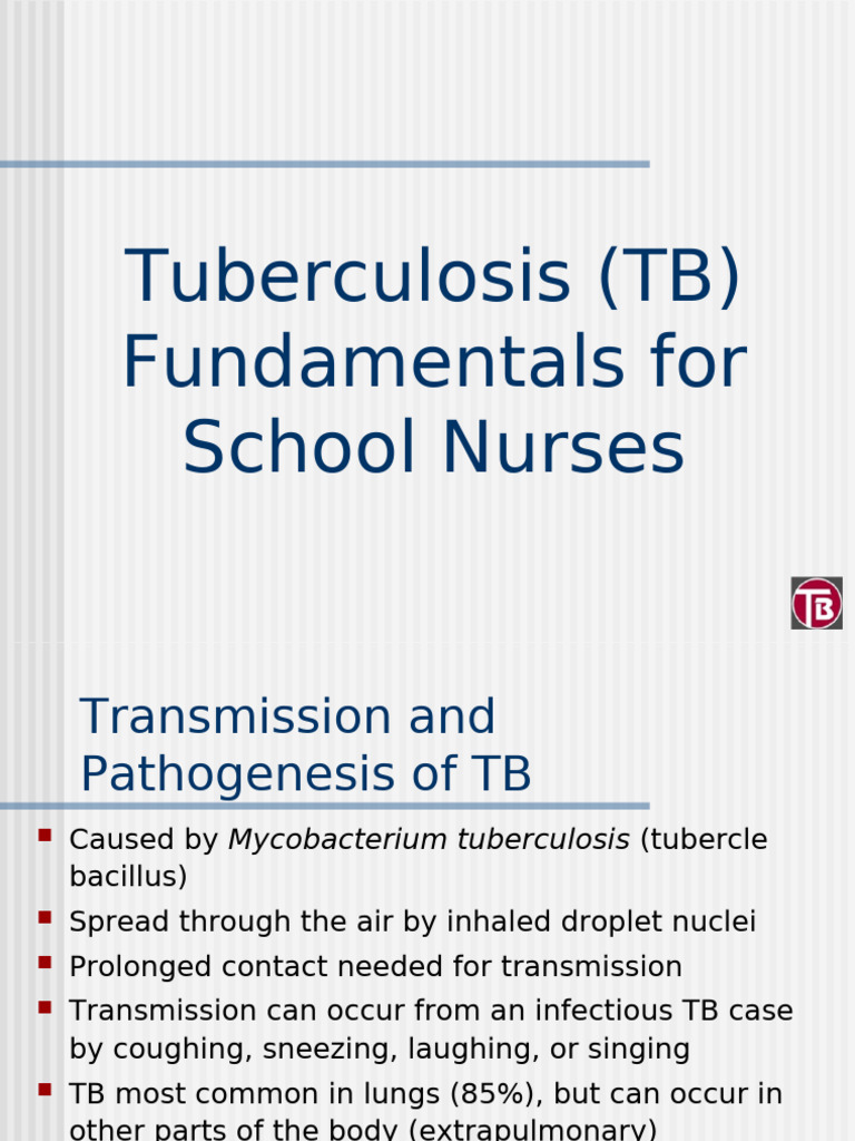 TB Guidelines for School Nurses | PDF | Tuberculosis | Health Care