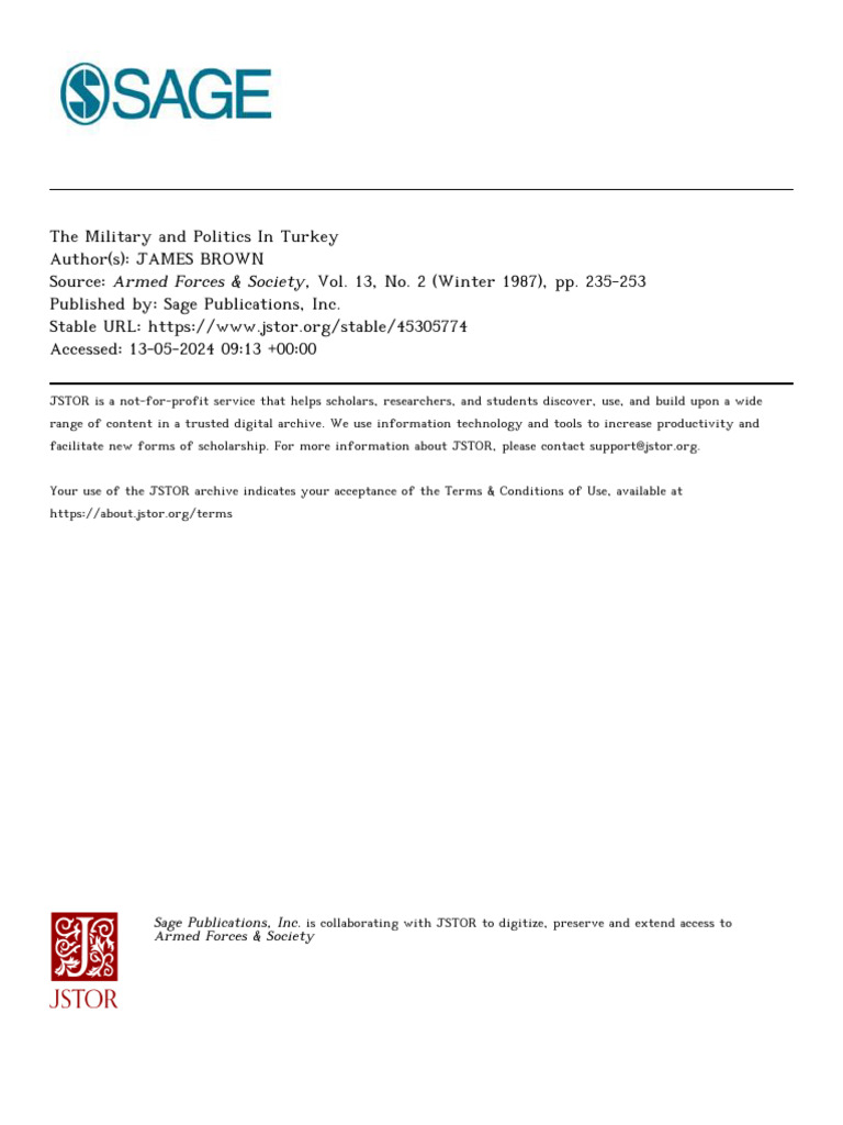 Military Influence on Turkish Politics | PDF | Mustafa Kemal Atatürk ...