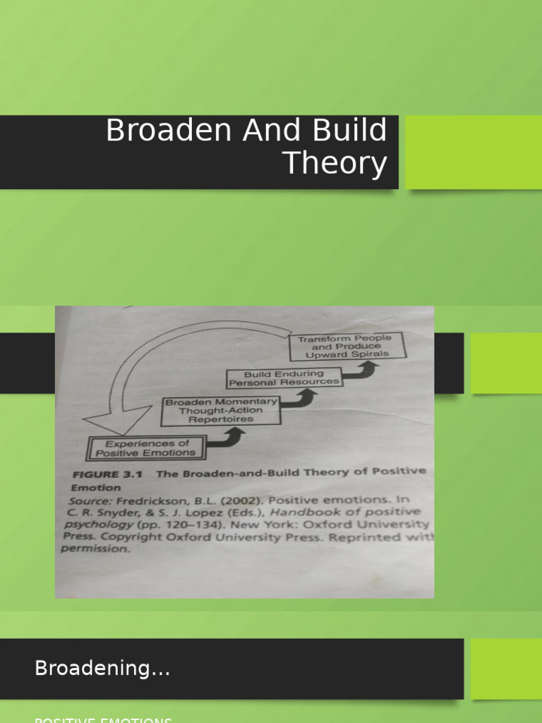Broaden-and-Build Theory Overview | PDF | Social Support | Stress (Biology)