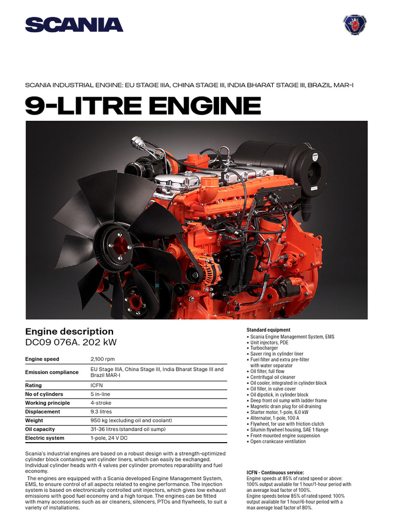 9-Litre Engine | PDF | Engines | Mechanical Engineering