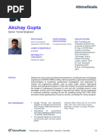 Akshay CV 2024 | PDF | Tunnel | Geotechnical Engineering