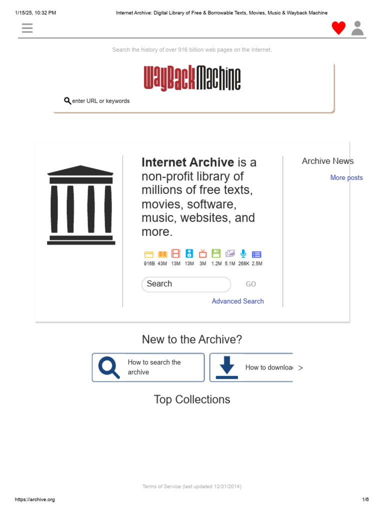 Internet Archive: Free Digital Library | PDF | Digital Library | Audiobook