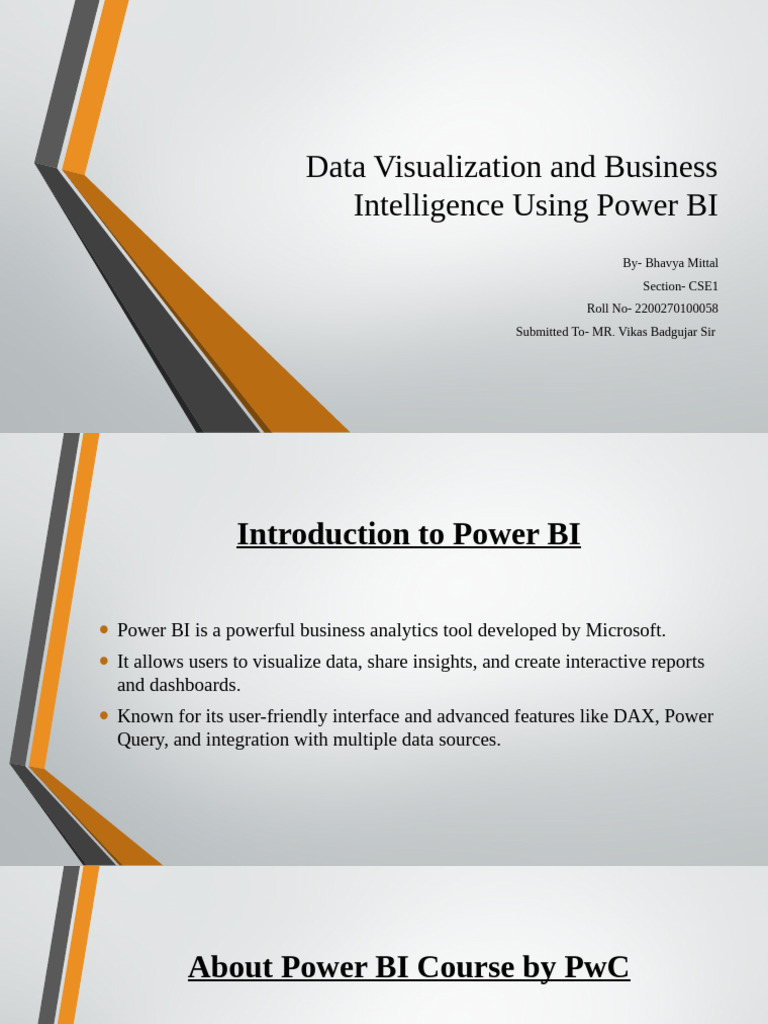 Power BI for Business Intelligence Insights | PDF | Analytics | Data ...