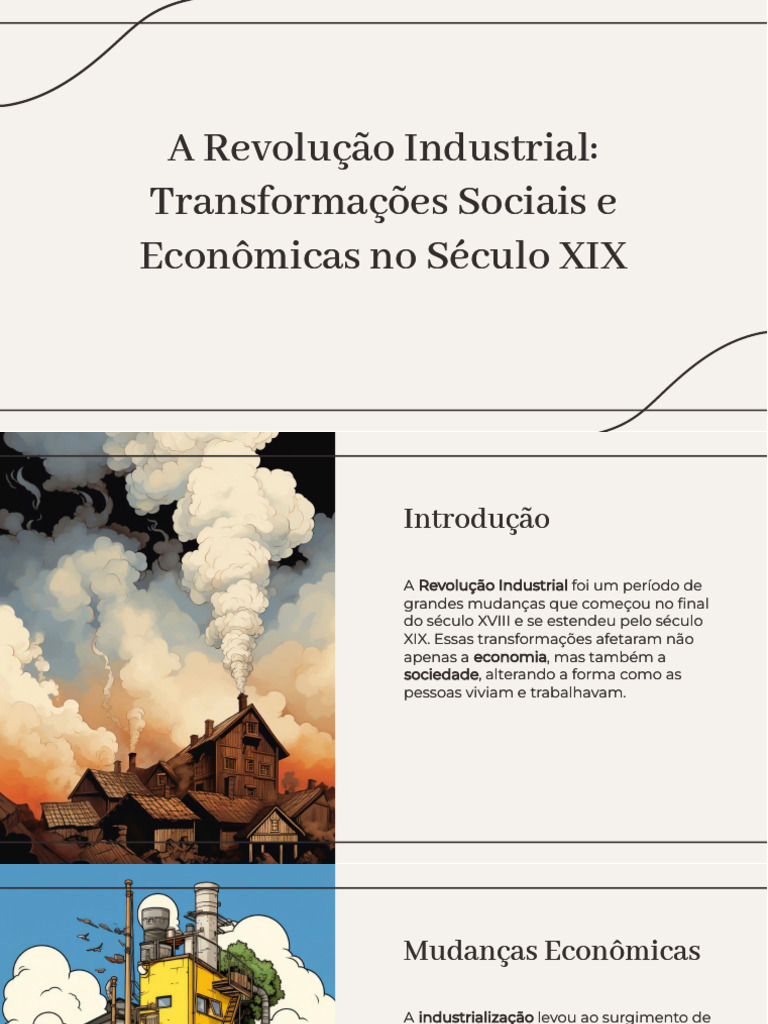 Impactos da Revolução Industrial no Século XIX | PDF
