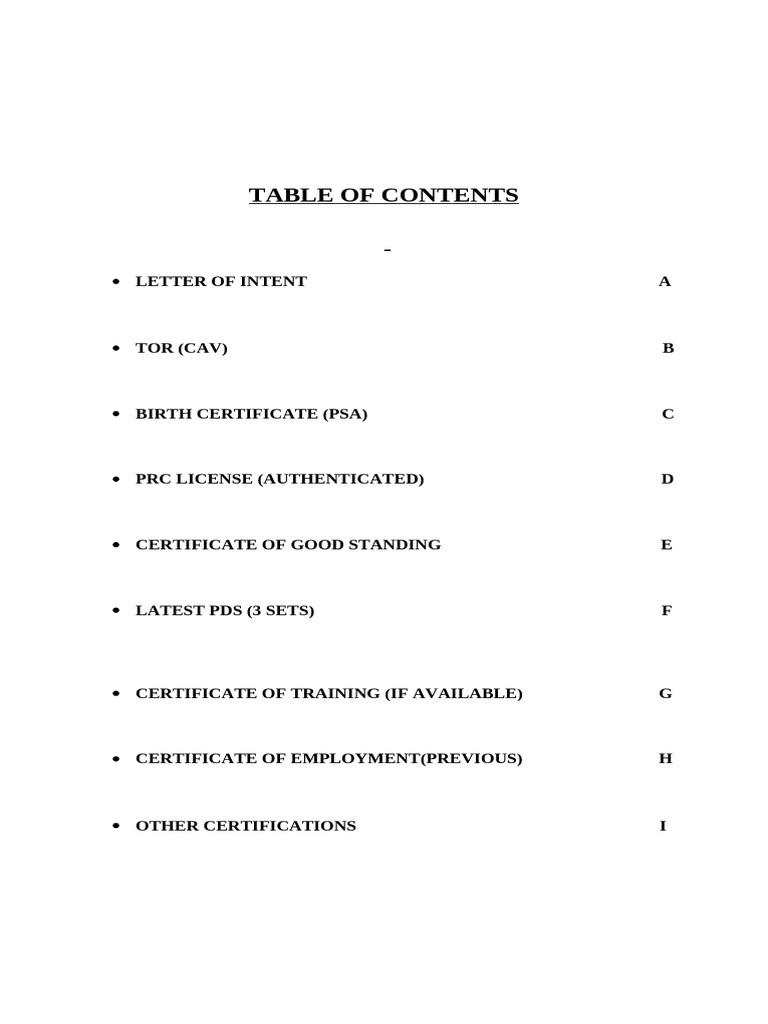 Essential Documents Checklist | PDF