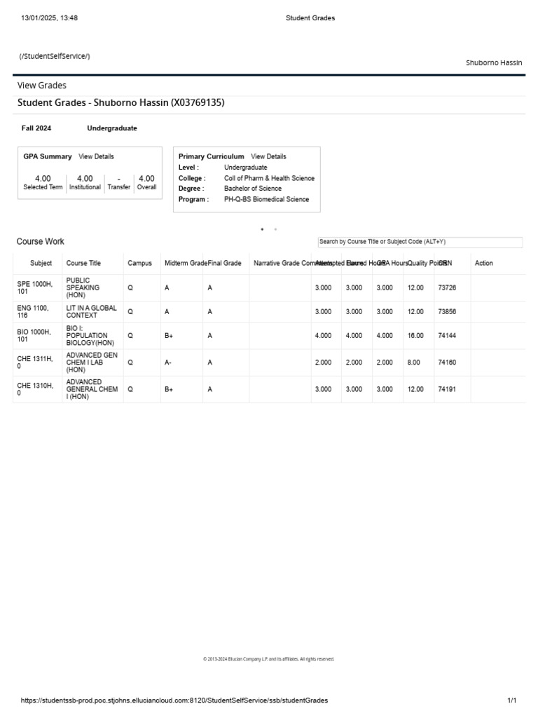 Student grades 2 pdf academia