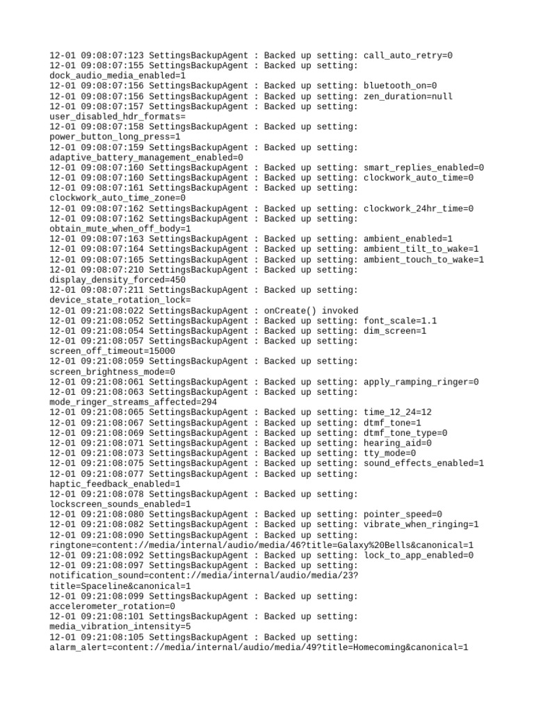 Settingsprovider | PDF
