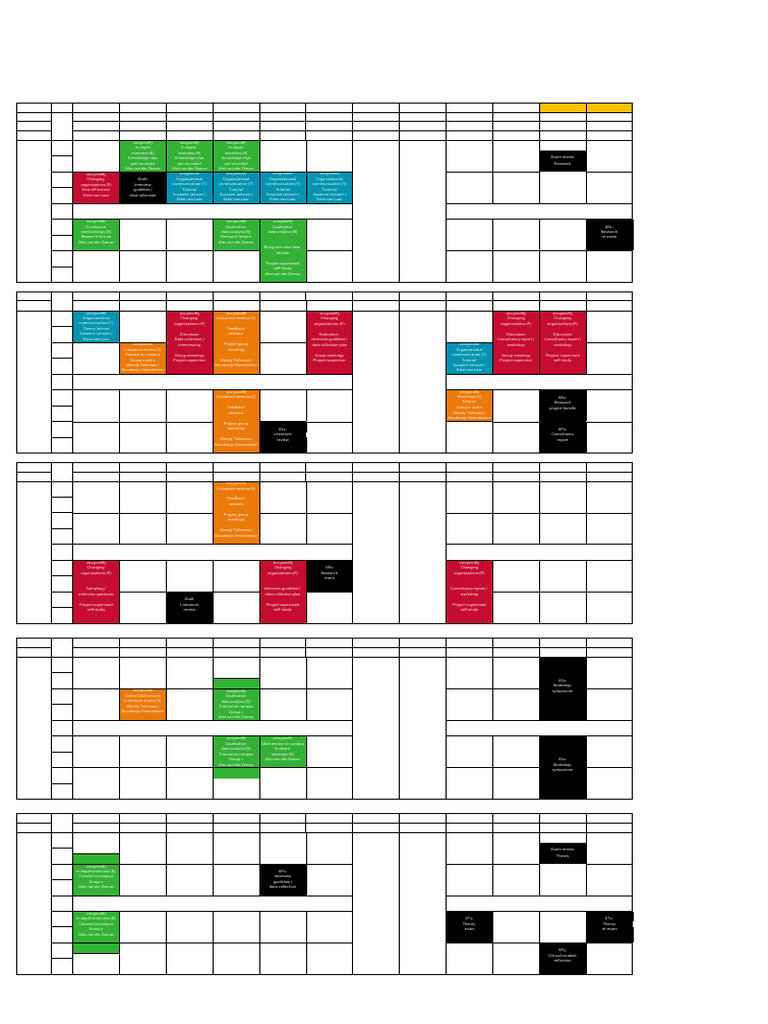 Timetable for Communication Science Module | PDF | Evidence | Research ...