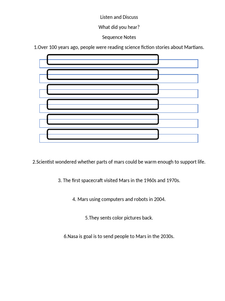Listen and Discuss Unit 4 Lesson 11 | PDF