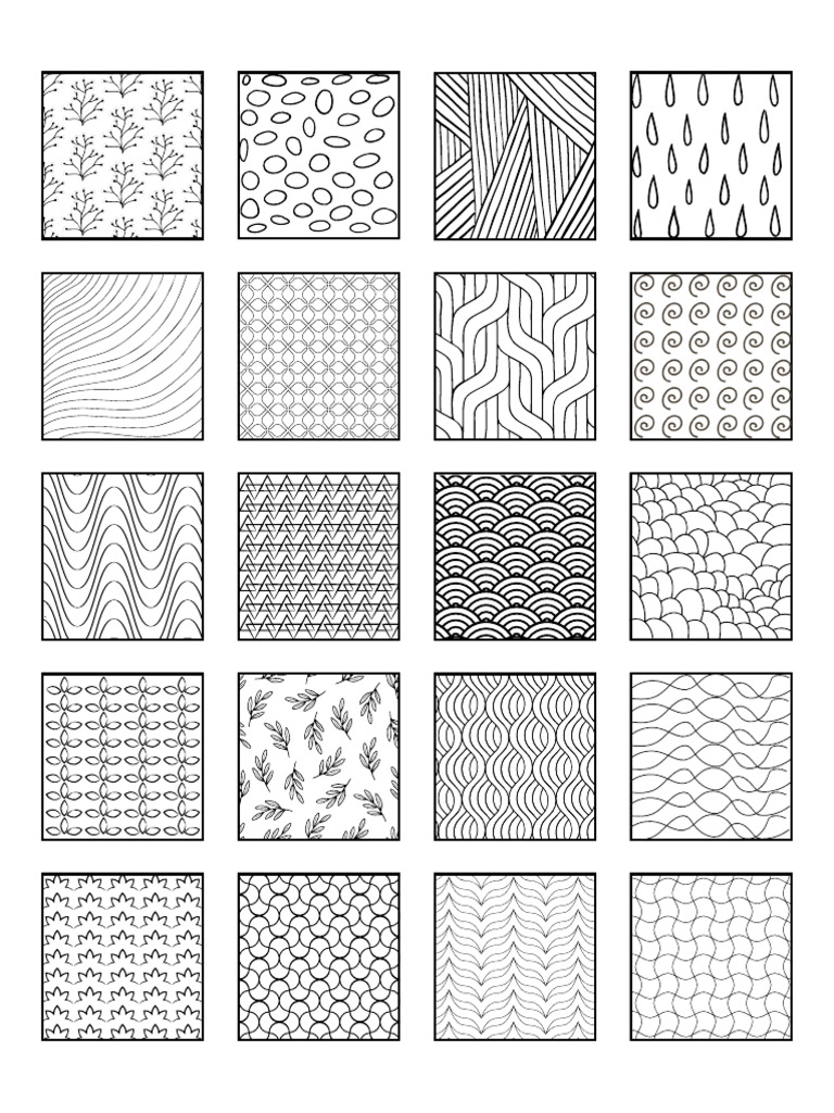 Zentangle Patterns | PDF