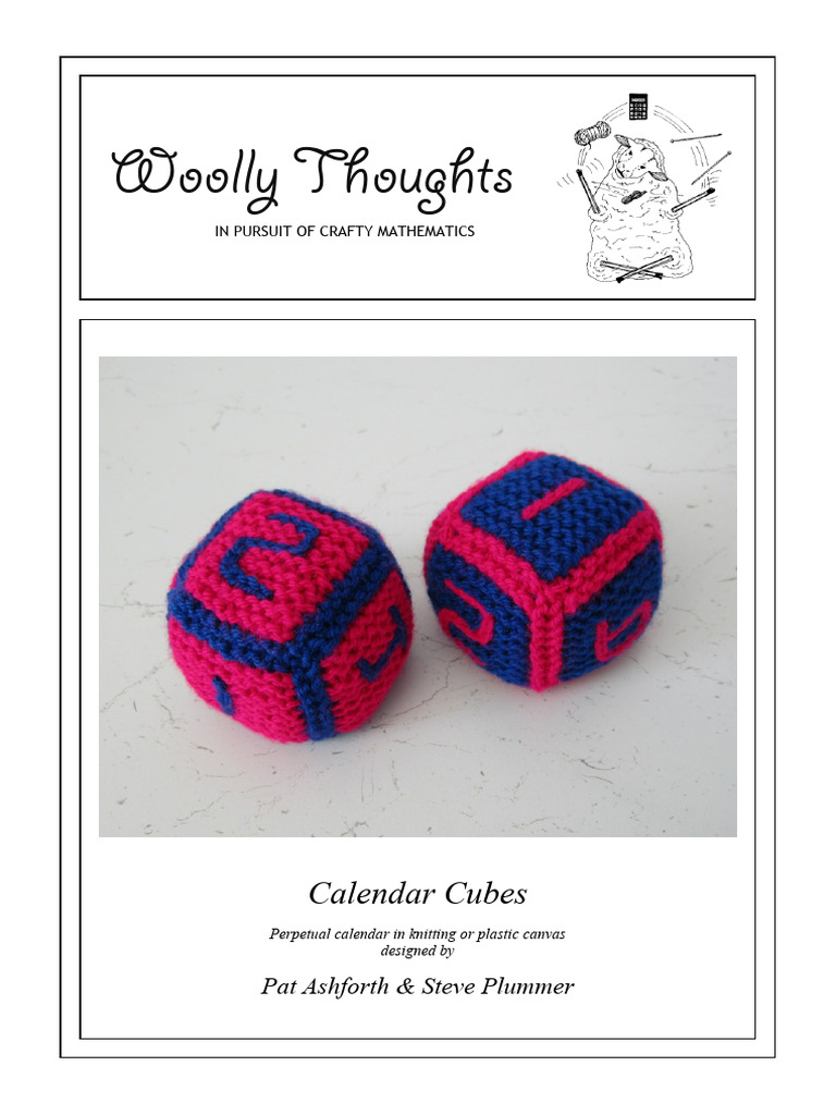 Calendar_Cubes_v3 | PDF | Knitting | Knitting Needle