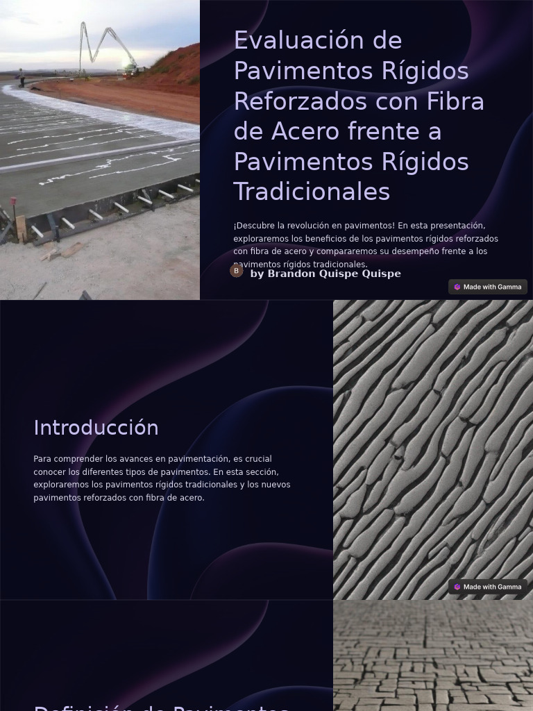 Evaluacion de Pavimentos Rigidos Reforzados Con Fibra de Acero Frente A ...