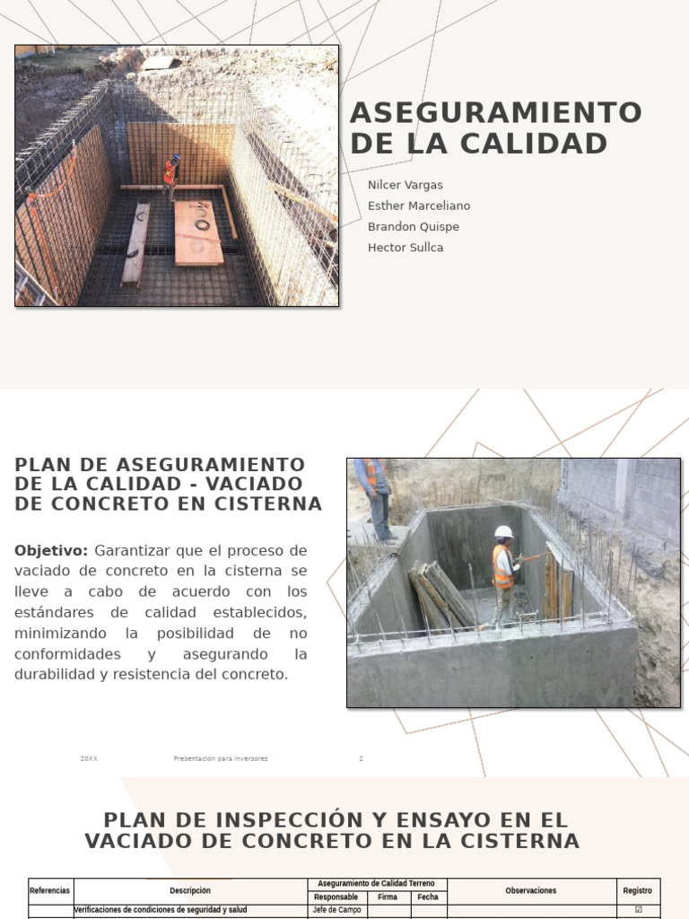 Aseguramiento de La Calidad | PDF | Hormigón | Ingeniería estructural