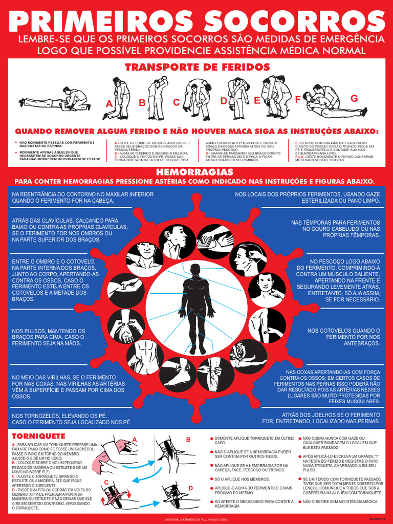 Guia Prático de Primeiros Socorros | PDF | Primeiros socorros
