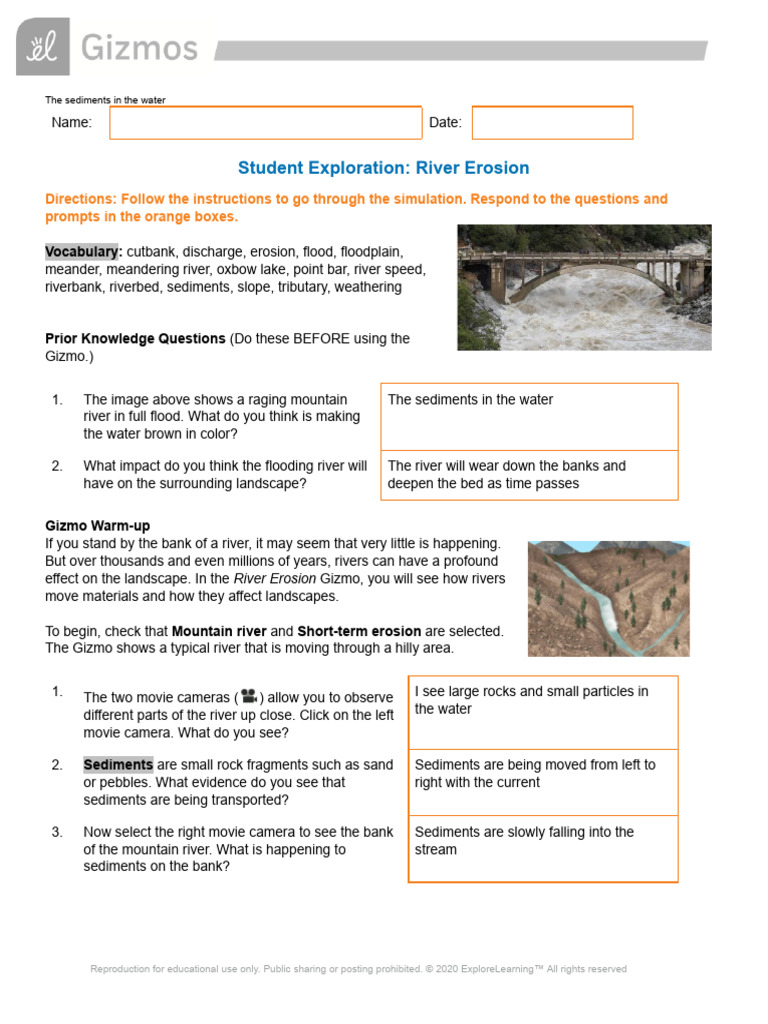 Nathan Davis - River Erosion Gizmo - 10308447 | PDF | River | Erosion