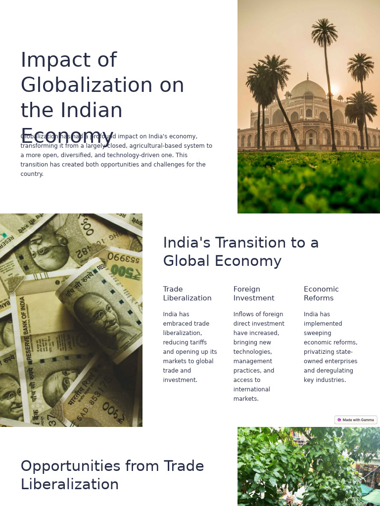Impact of Globalization On The Indian Economy | PDF | Globalization ...