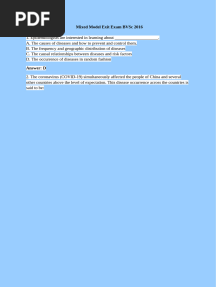 Mixed Model Exit Exam for BVSc 2016 (1) (2) (1)
